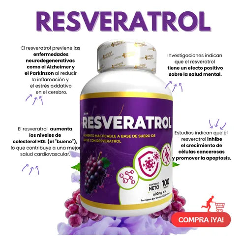 RESVERATROL NATURAL H  PARA UNA VIDA PLENA